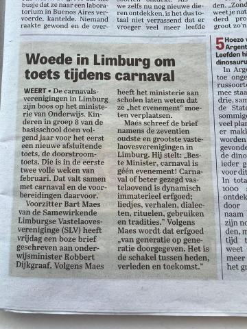 Artikel 'De Telegraaf' 20 mei 2023